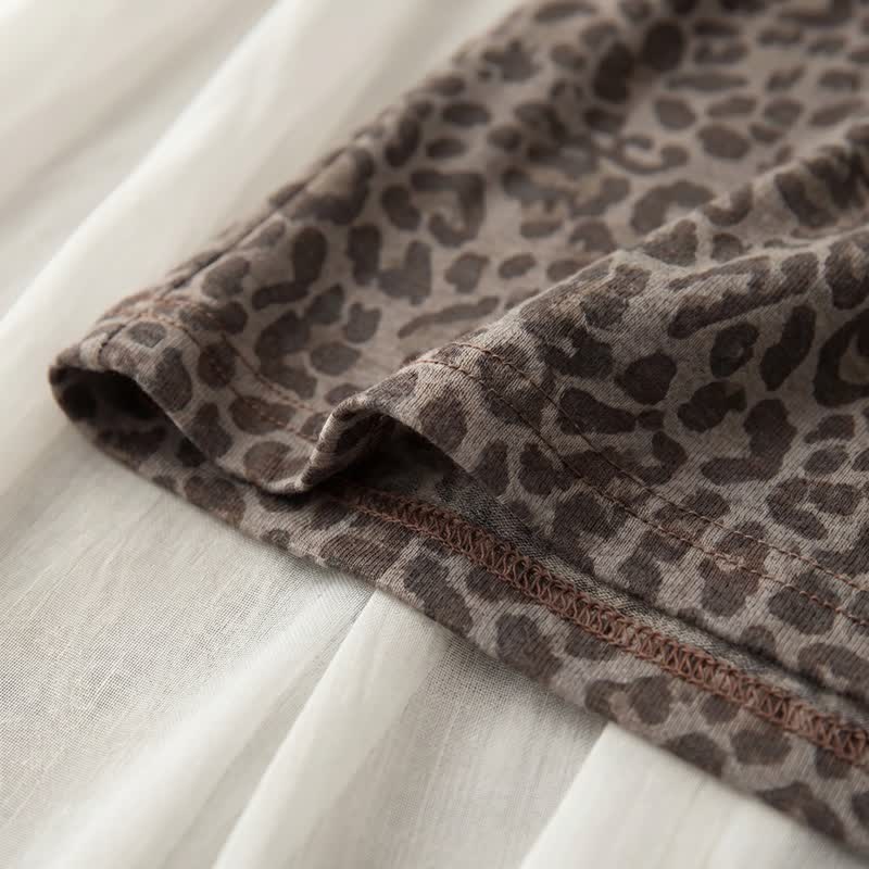 Ownkoti Leopard Print Cotton Night Dress - image 6