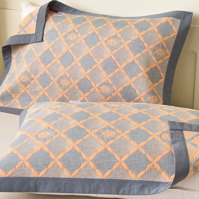 Ownkoti Reversible Lattice Jacquard Cotton Gauze Quilt - image 5