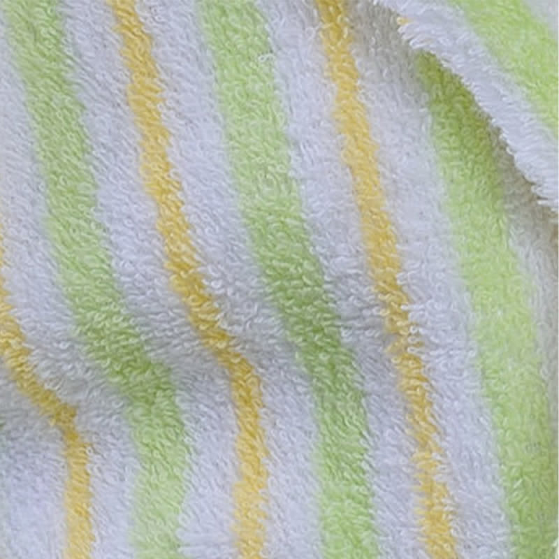 Ownkoti Soft Green Stripe Cotton Bathrobe For Kids - image 6