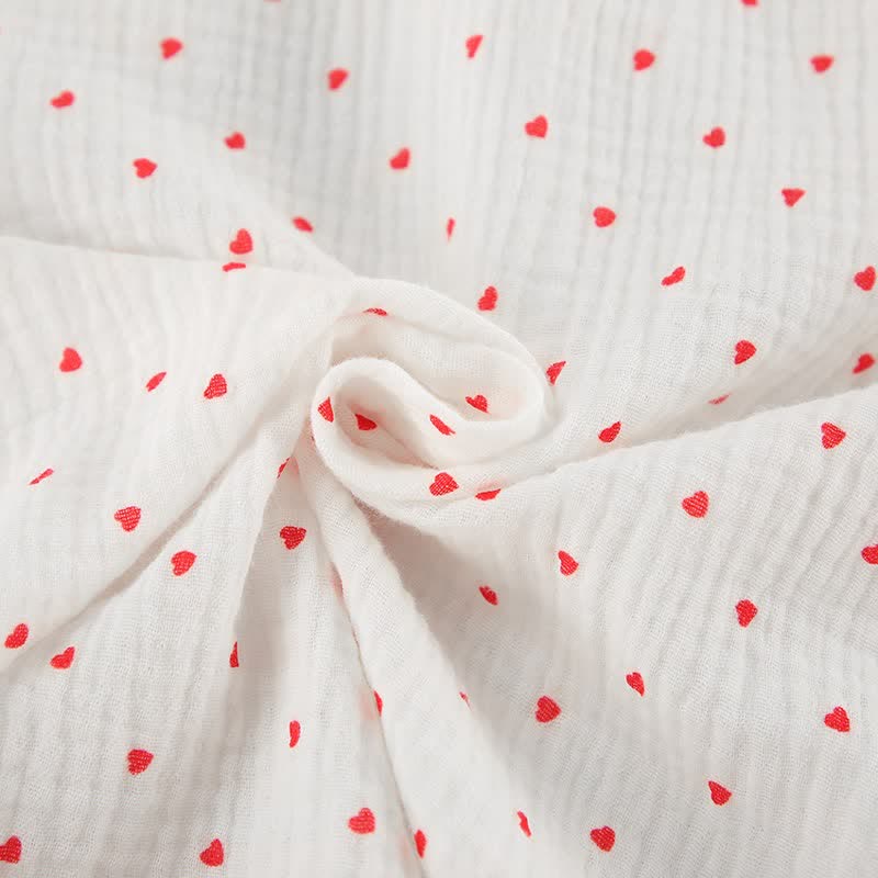 Ownkoti Red Heart Pure Cotton Lounge Dress - image 9