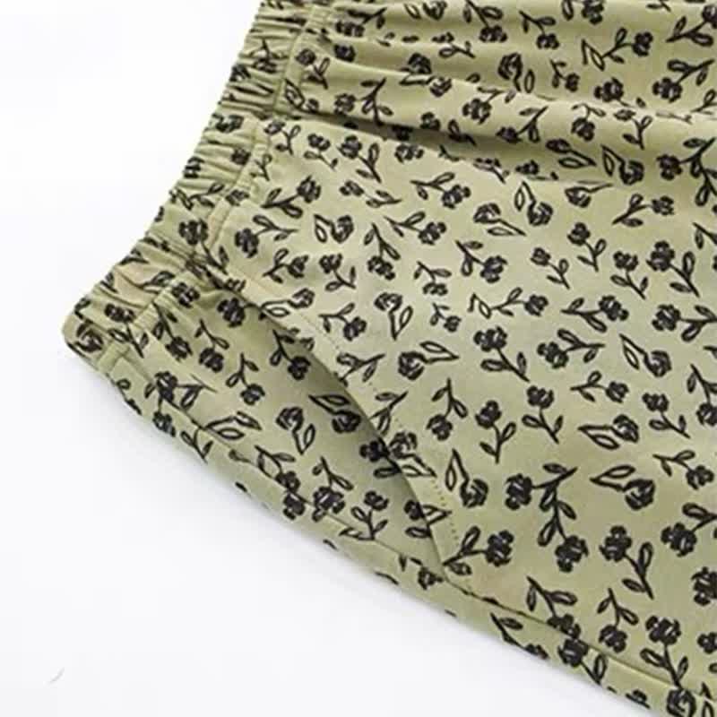 Ownkoti Olive Floral Ruffle Cami Pajama Set - image 9