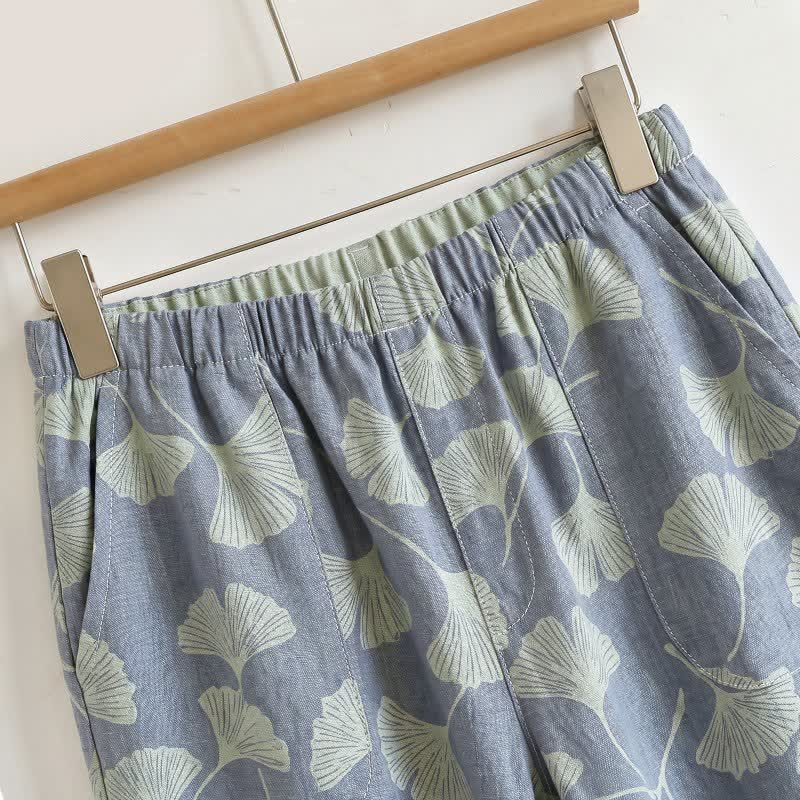 Ownkoti Ginkgo Leaf Cami Ruffled Pajama Set - image 11