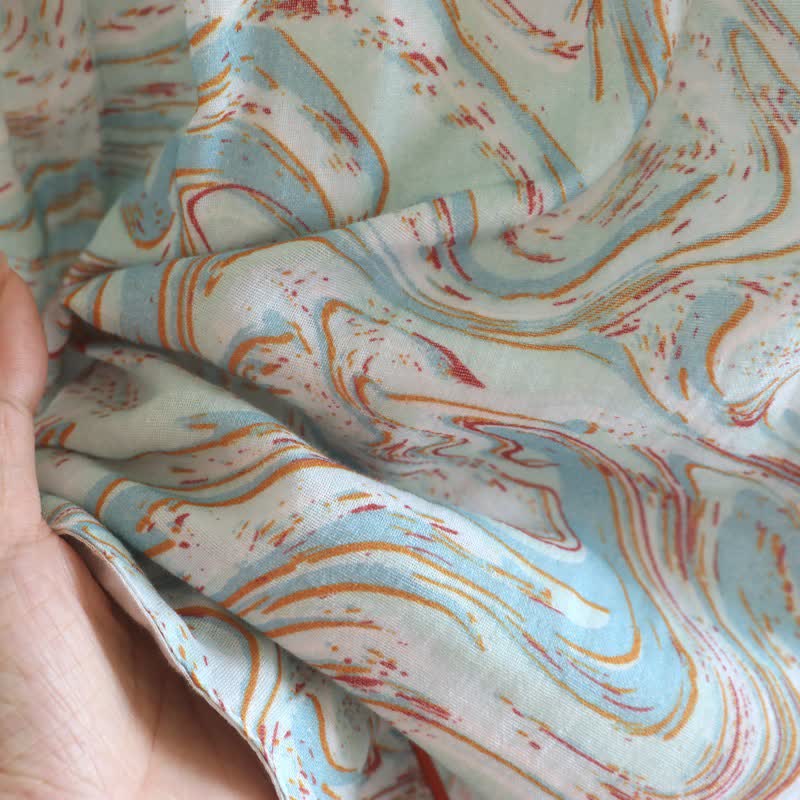 Ownkoti Abstract Print Cotton Gauze Lounge Set - image 14