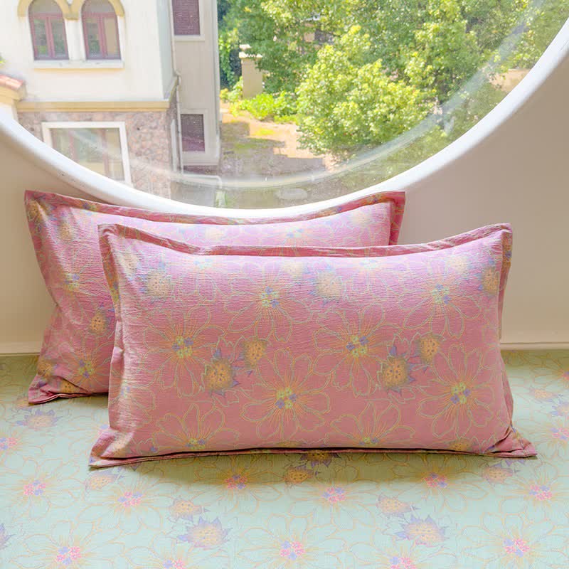 Ownkoti Pastel Floral Cotton Double Gauze Bedding(4PCS) - image 3