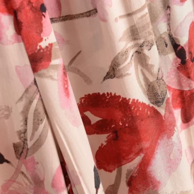Ownkoti Red Floral Cropped Sleep Pants - image 8