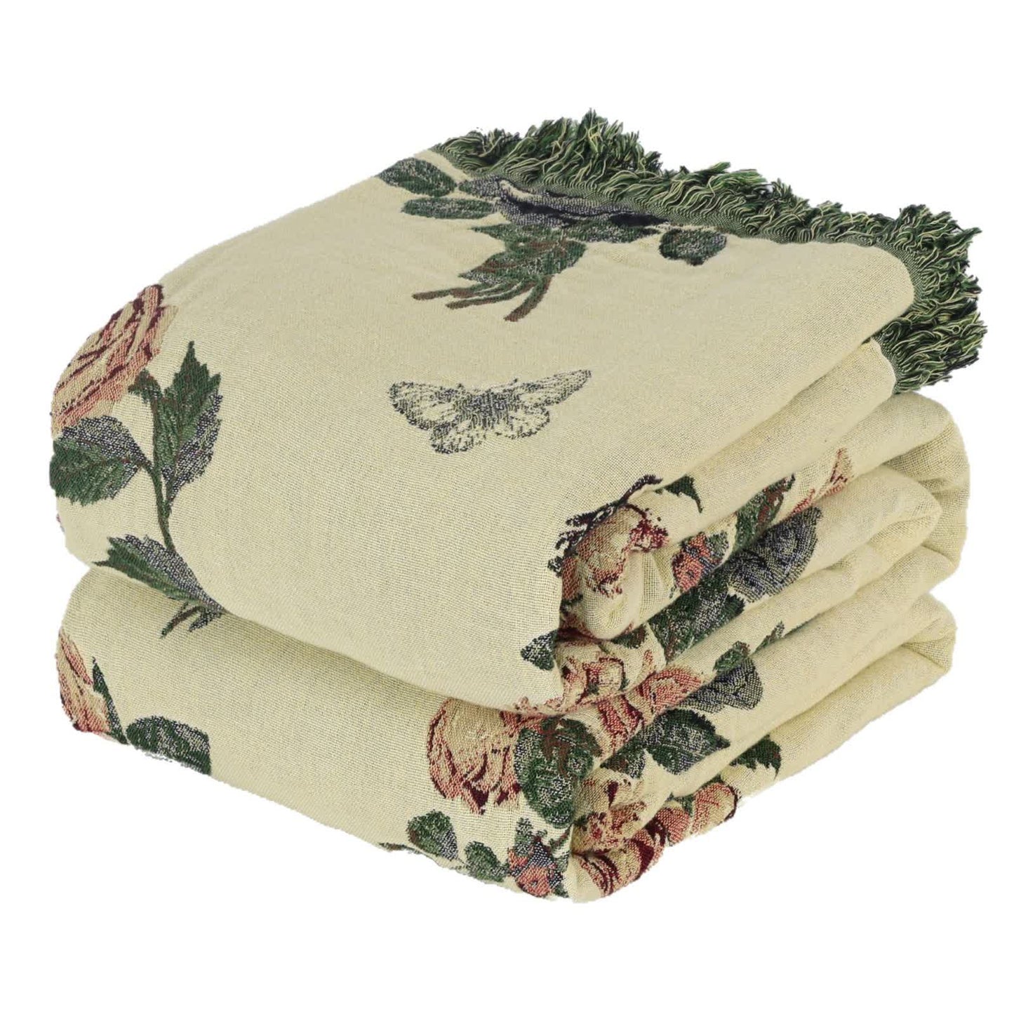Ownkoti Romantic Rose Cotton Gauze Bedspread Quilt - image 5