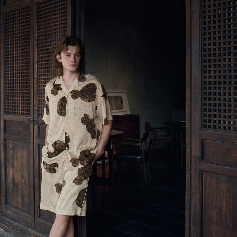Ownkoti Matching Couple Shell Print Sleepwear Set - image 13