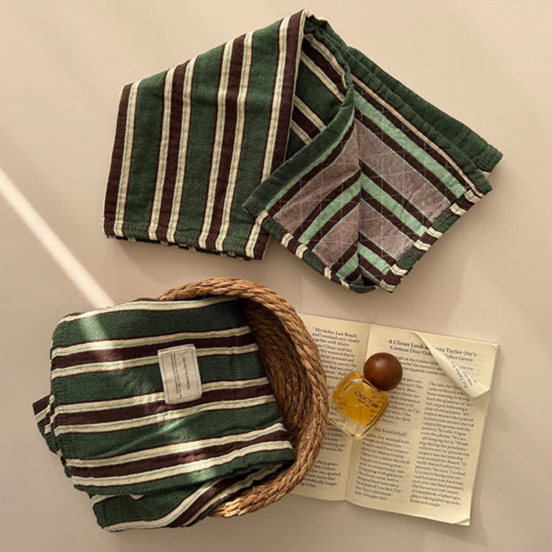 Ownkoti Vintage Stripe Woven Gauze Cotton Pillow Cover - image 7