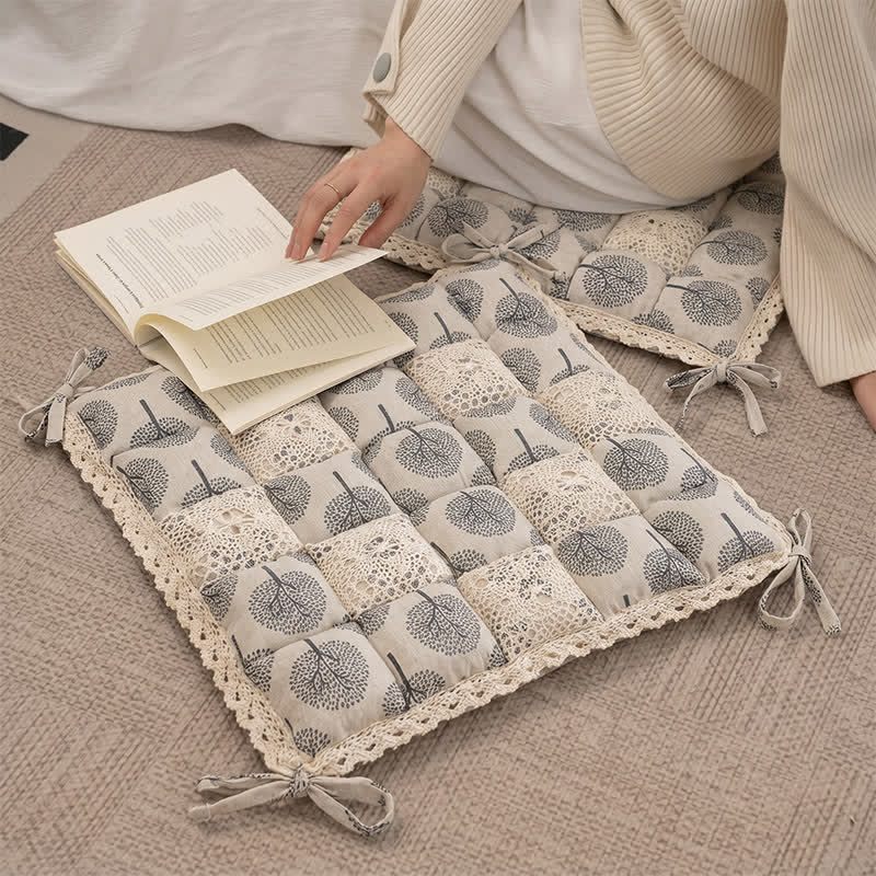 Ownkoti Vintage Country Floral Lace Chair Cushion - image 9