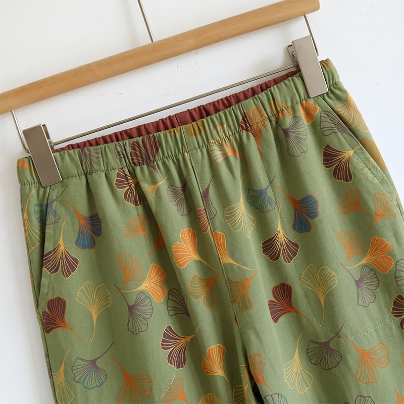 Ownkoti Golden Ginkgo Leaf Cami Pajama Set - image 20