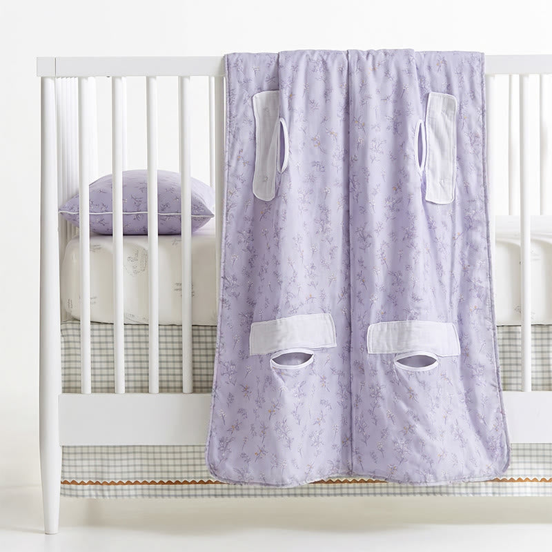 Ownkoti Lavender Bloom Quilted Cotton Baby Blanket - image 4