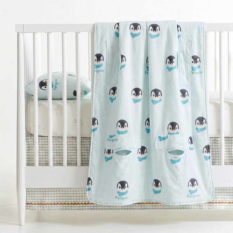 Ownkoti Penguin Dream Cotton Gauze Baby Blanket - image 4