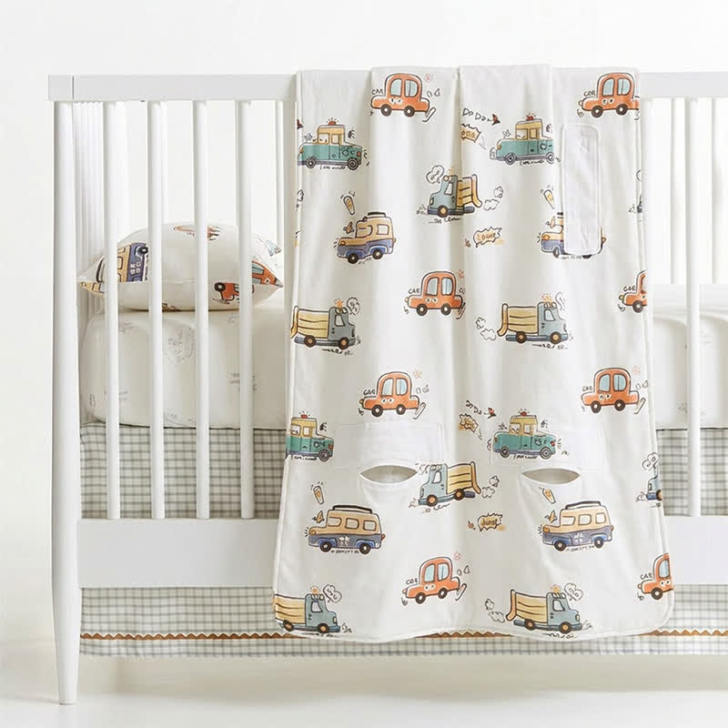 Ownkoti Bus Cotton Gauze Summer Baby Blanket - image 4