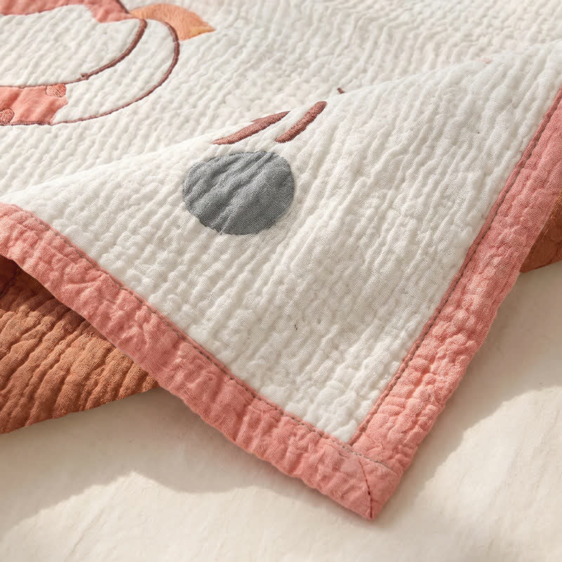 Ownkoti Lucky Kitty Lyocell Quilted Baby Blanket - image 5