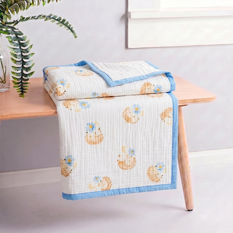 Ownkoti Little Hedgehog Cotton Gauze Blanket - image 6
