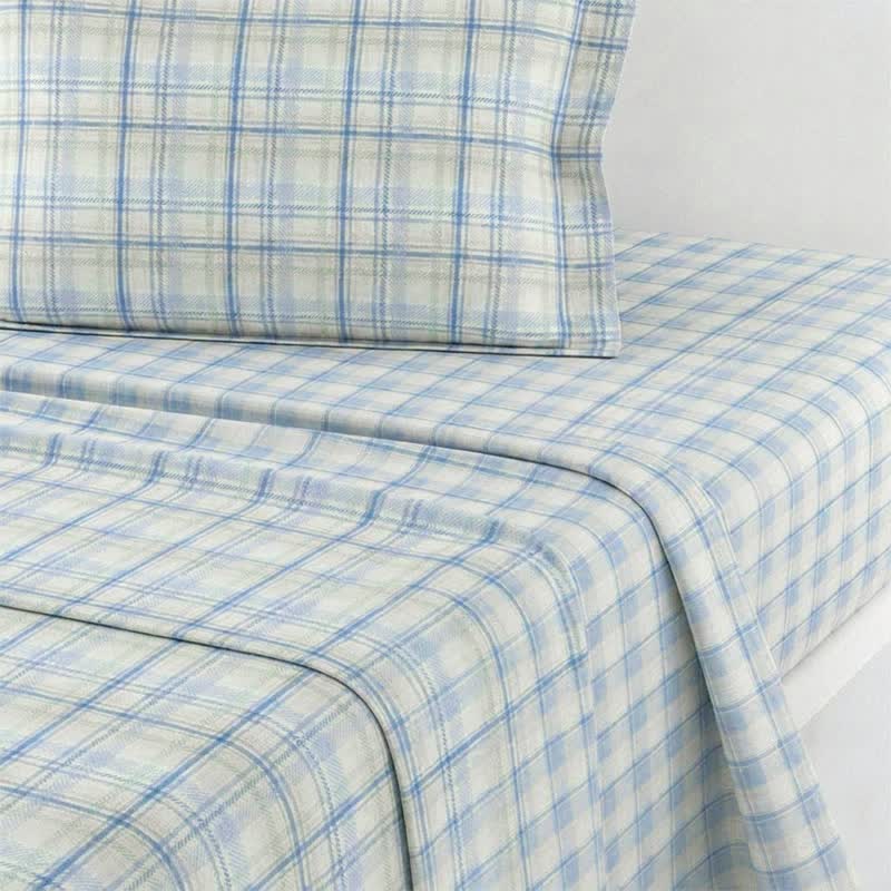 Ownkoti Thick Thin Plaid Dorm Bedding Set - image 11