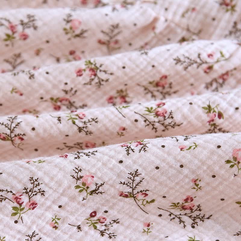Ownkoti Dainty Floral Ruffle Collar Cotton Muslin Nightgown - image 9