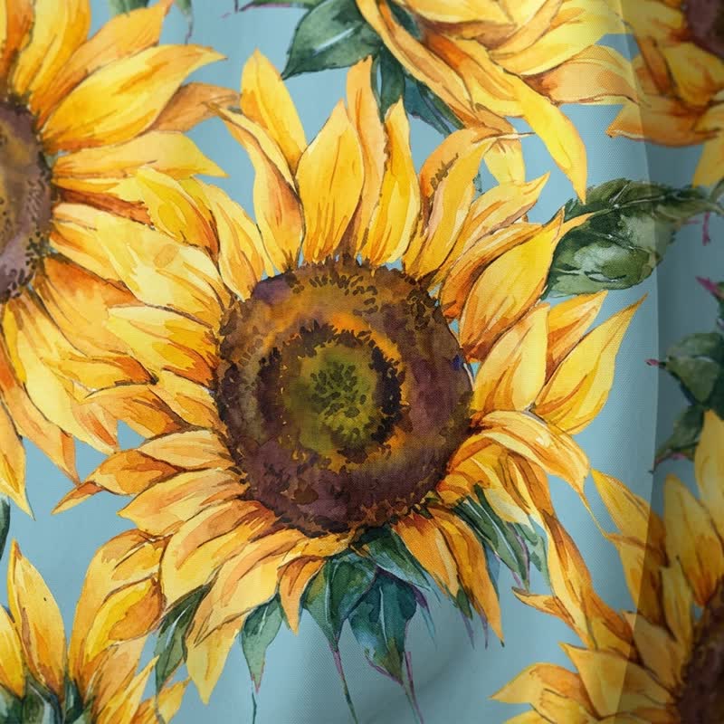Ownkoti Nordic Sunflower Waterproof Shower Curtain - image 4