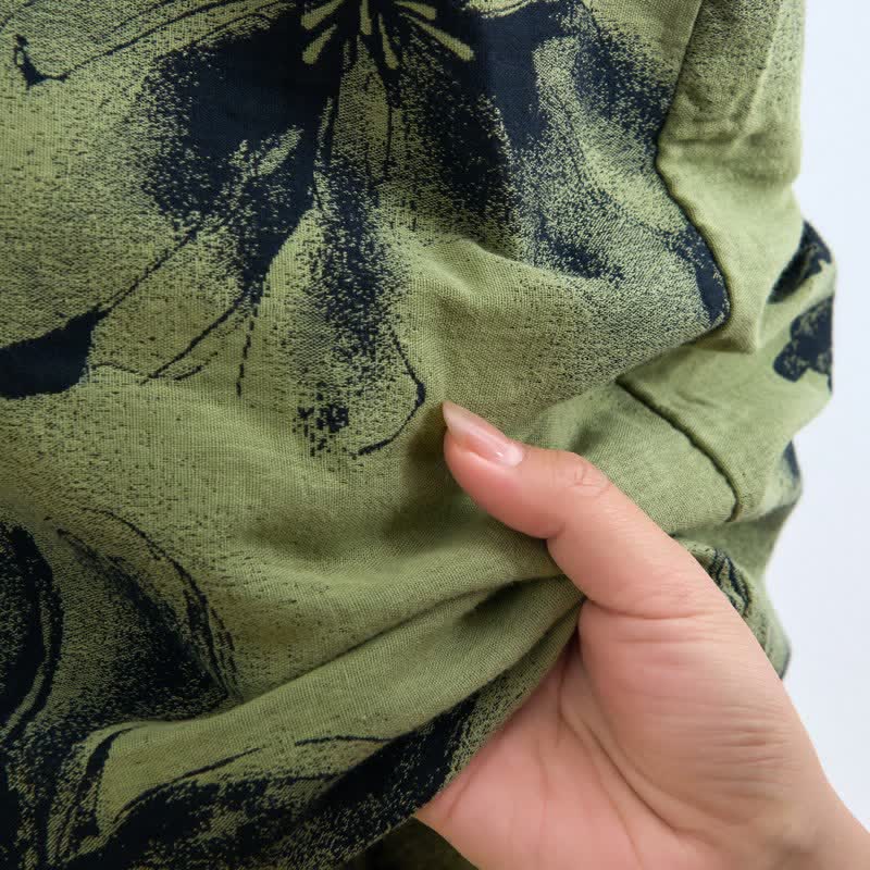 Ownkoti Botanical Nocturne Floral Cotton Lounge Dress - image 3