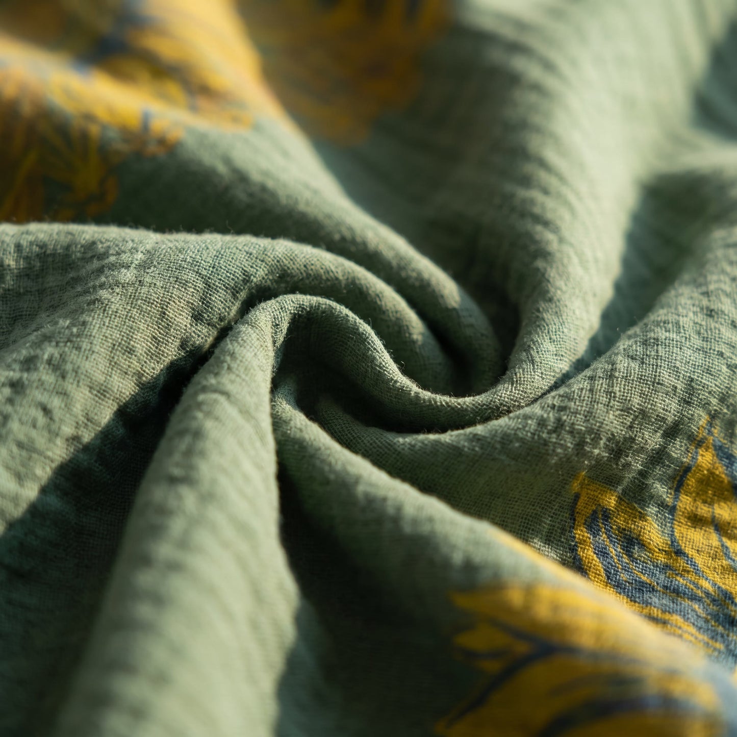 Ownkoti Vintage Sunflower Cotton Gauze Bedding Set - image 28