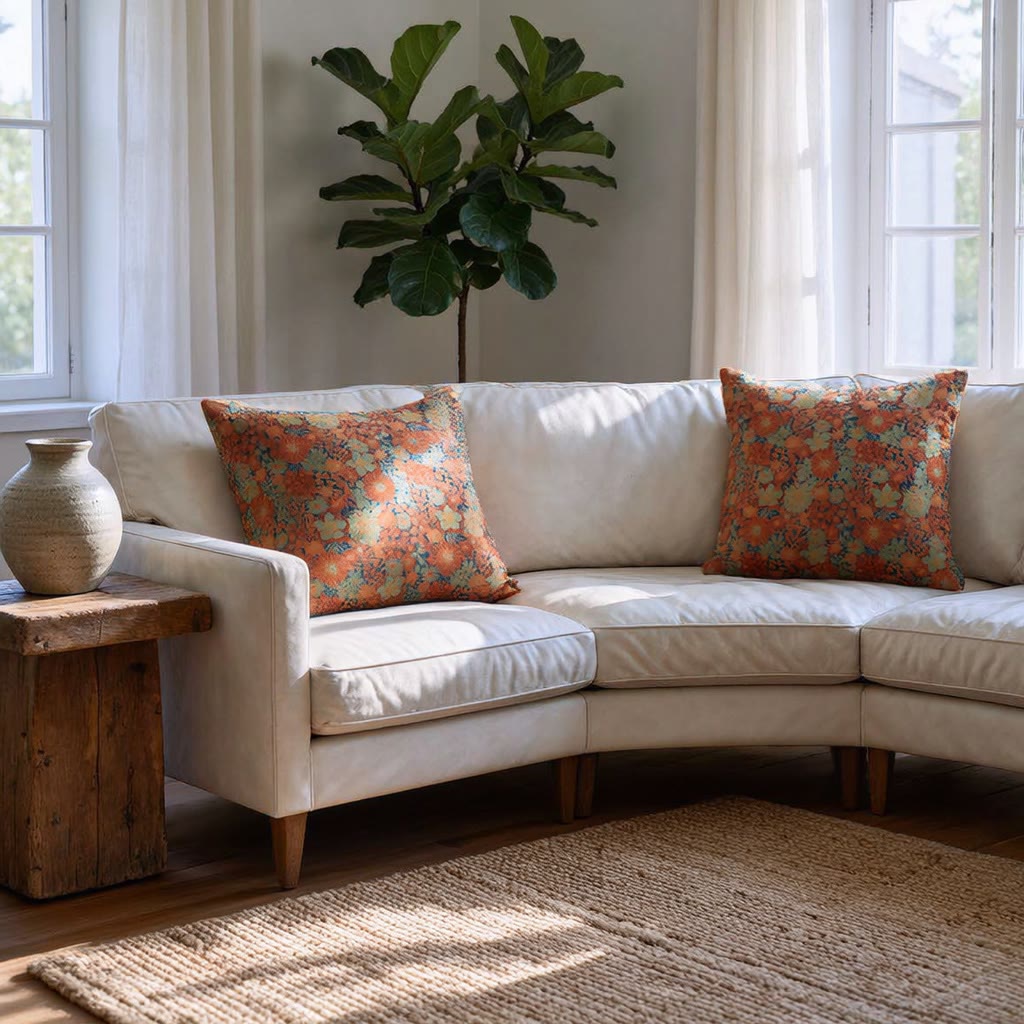 Ownkoti Vintage Floral Cotton Gauze Pillow - image 6