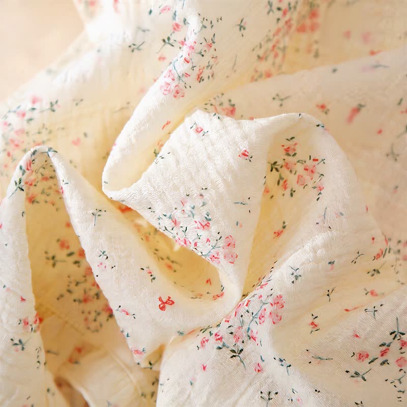 Ownkoti Refresh Floral Cotton Gauze Ruffle Loungewear Set - image 5