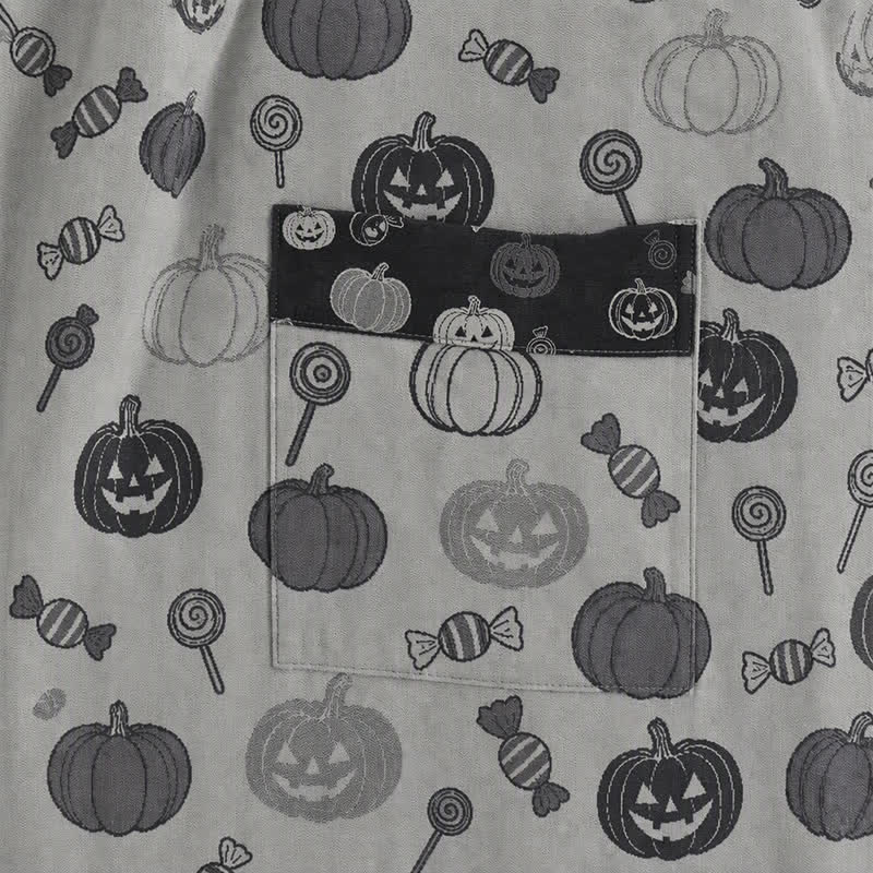 Ownkoti Halloween Pumpkin Candy Cotton Kimono Robe - image 9