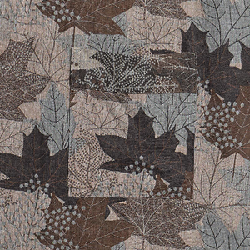Ownkoti Autumn Maple Leaf Cotton Kimono Robe - image 46