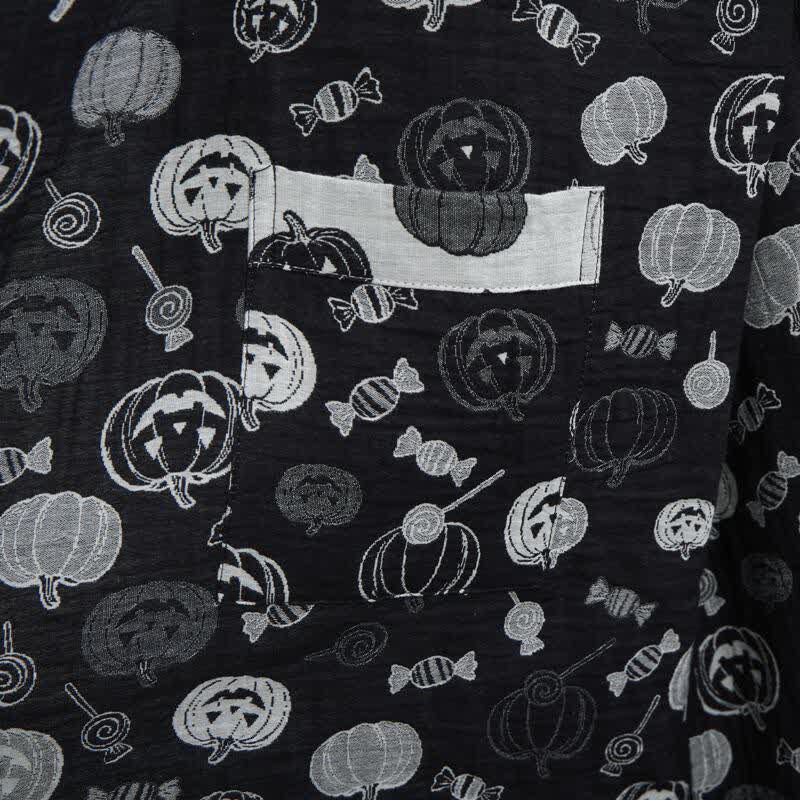 Ownkoti Halloween Pumpkin Candy Cotton Kimono Robe - image 6