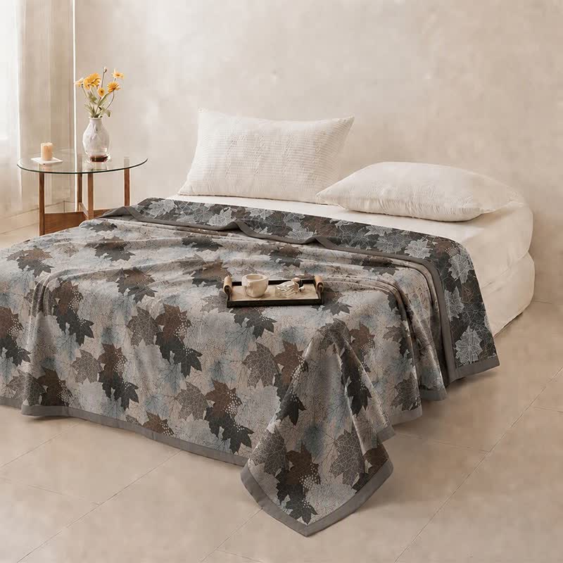 Ownkoti Colorful Fall Maple Leaf Cotton Blanket - image 31