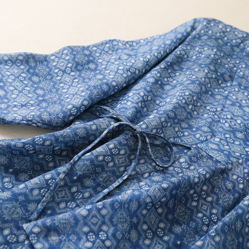 Ownkoti Casual Geometric Print Lounge Cardigan - image 3