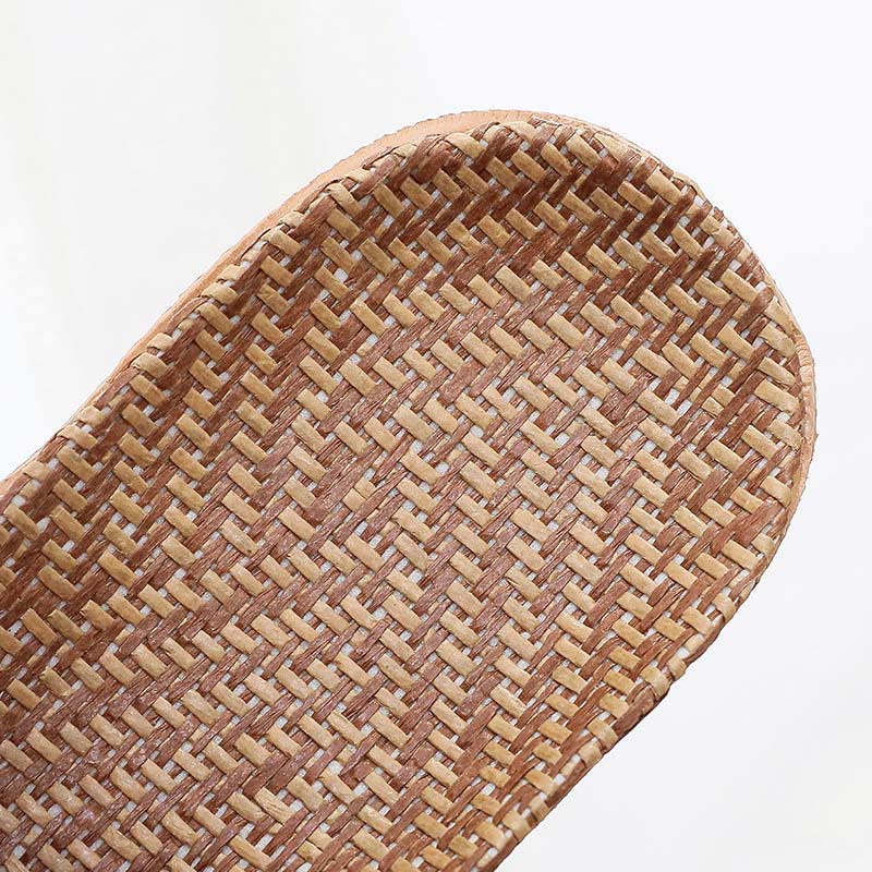 Ownkoti Modern Hollow-out Anti-slip Flax Slippers