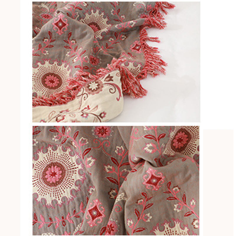 Ownkoti Retro Sofa Cover Cotton Reversible Blanket - image 14