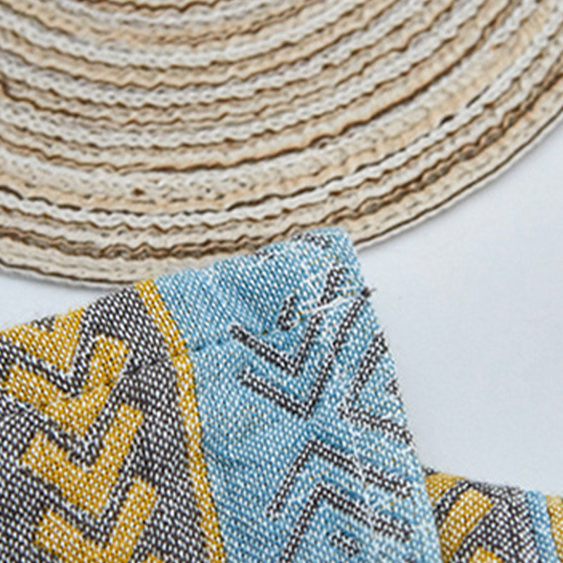 Ownkoti Yellow Bed Cotton Decorative Pillow Towel (2PCS) - image 7