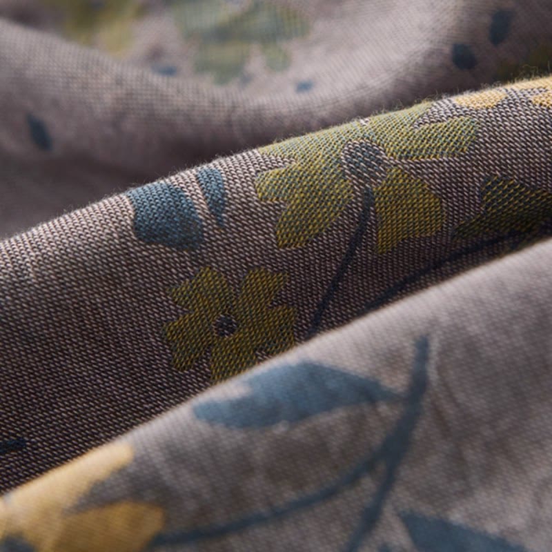 Ownkoti Pastoral Flower Leaf Cotton Reversible Bedding - image 3