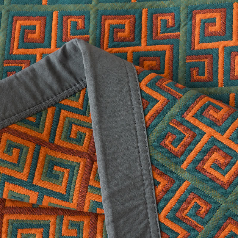 Ownkoti Vintage Three Layers Gauze Cotton Quilt