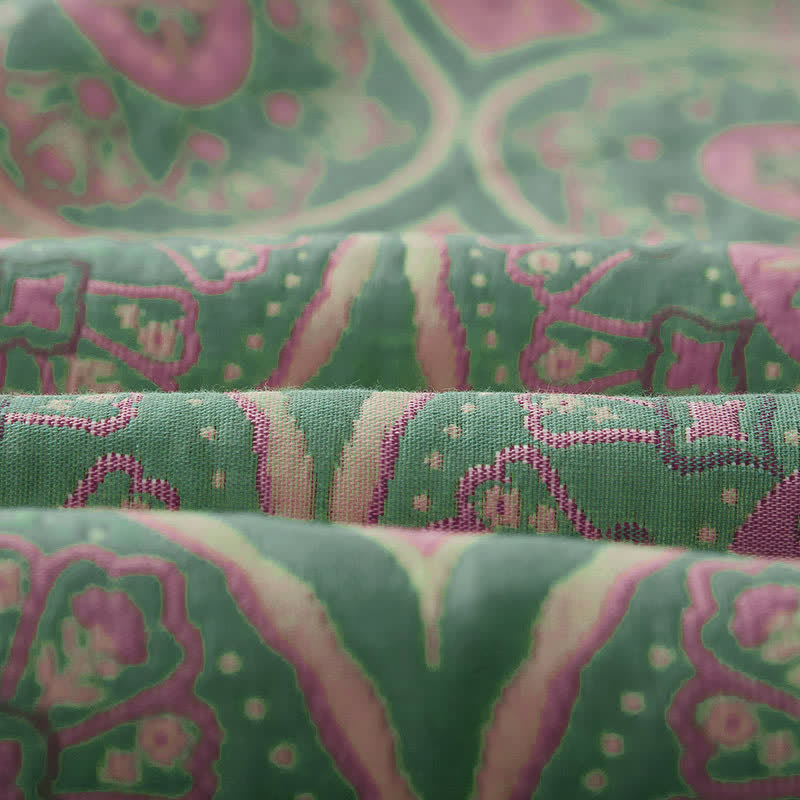 Ownkoti Boho Mandala Cotton Gauze Reversible Quilt