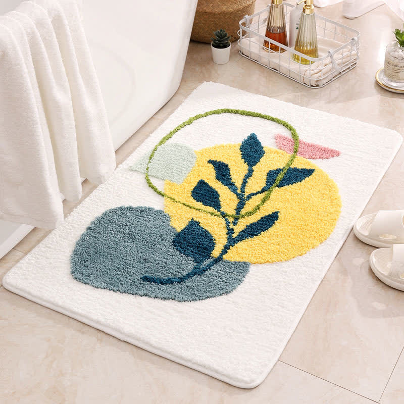 Ownkoti Rural Water Absorbent Non-slip Bath Mat