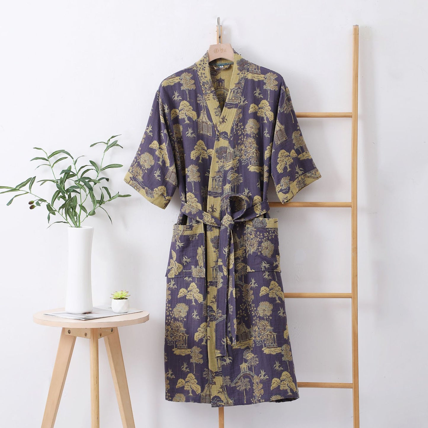 Ownkoti Natural Landscape Print Lightweight Robe