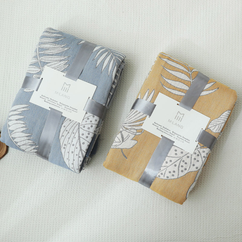 Pattern Gauze Reversible Quilt Breathable Throw