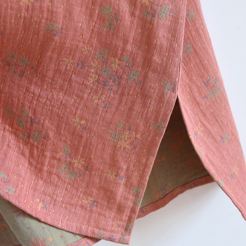 Natural Floral V-neck Soft Cotton Nightdress Loungewear Ownkoti 7