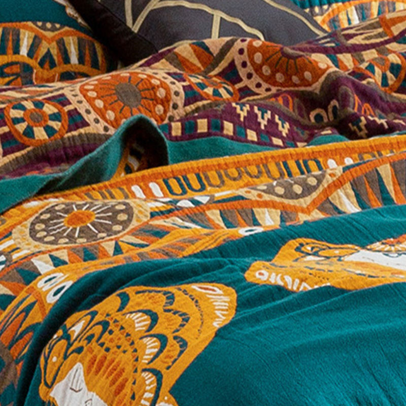 Elephant Cotton Summer Reversible Design Quilt