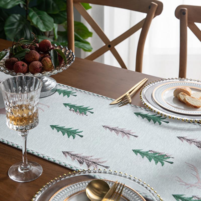 Christmas Tree Table Runner with Tassel