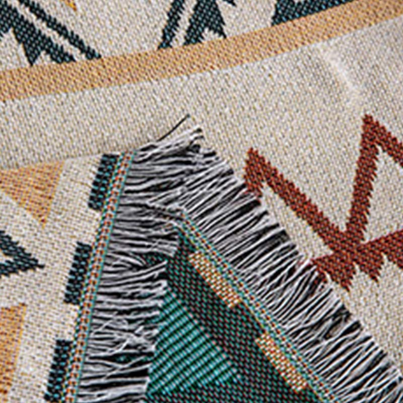 Indian Geometric Blanket Reversible Sofa Cover