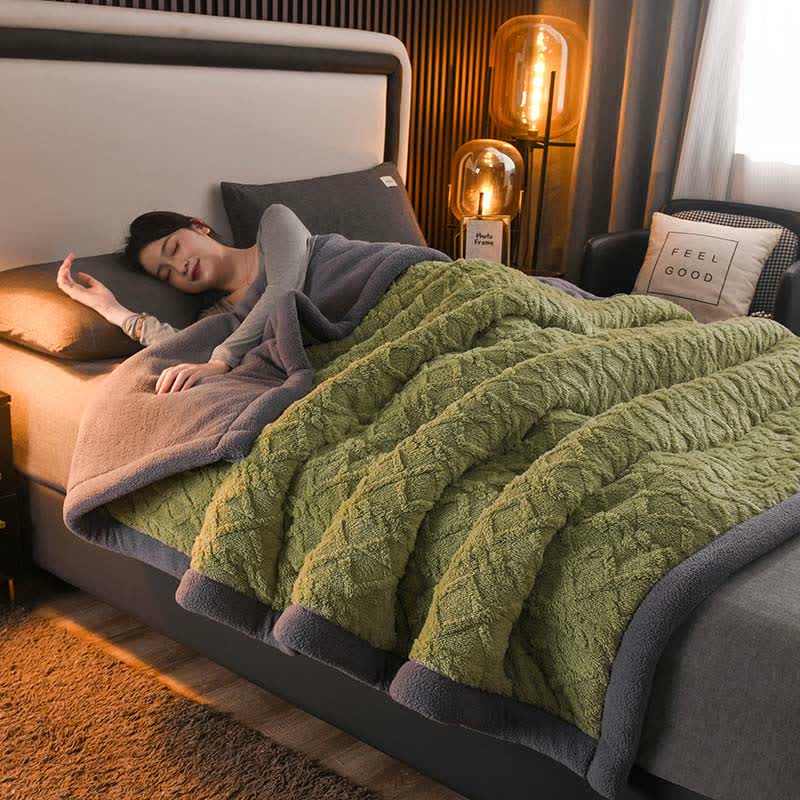 Ownkoti Luxurious Thick Warm Fleece Throw Blanket