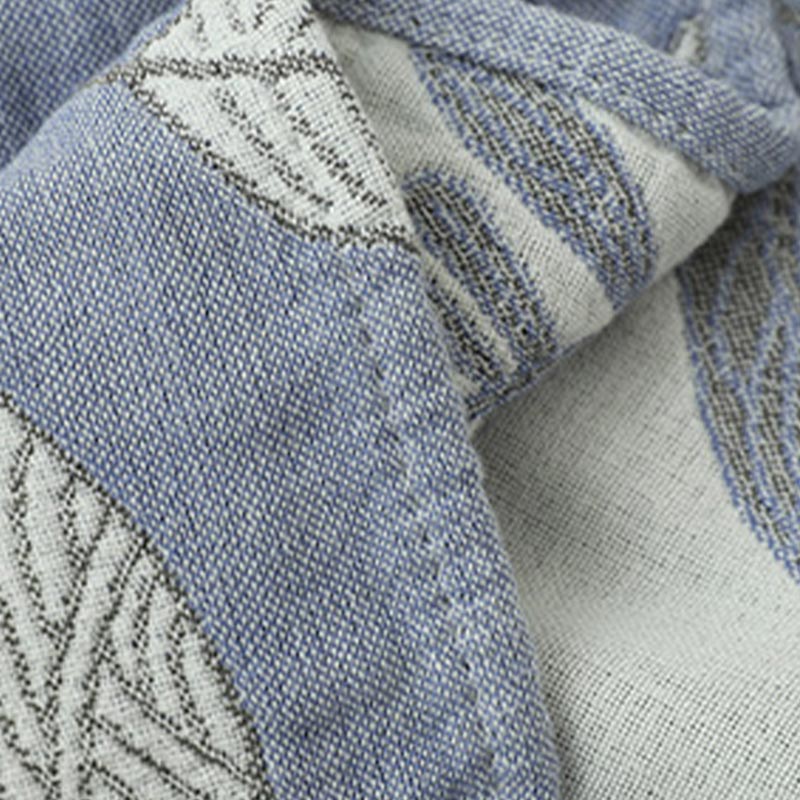 Leaf Print Pure Cotton Pillow Towel (2PCS)