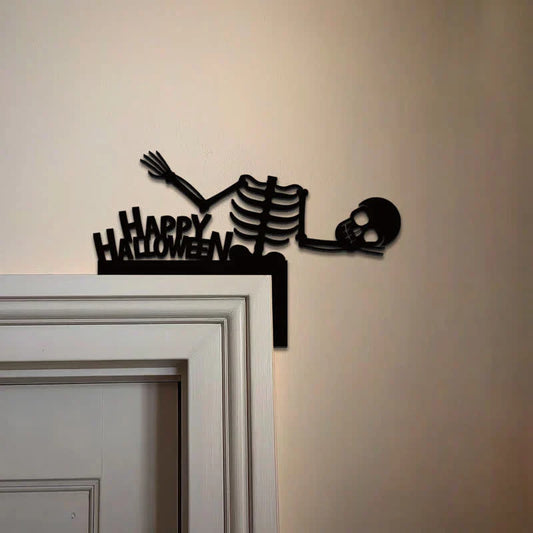 Halloween Skeleton Door Corner Decoration