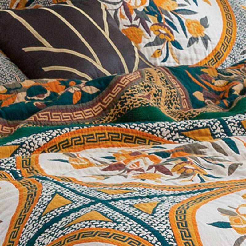 Ownkoti Comfy Floral Cotton Reversible Quilt - image 2