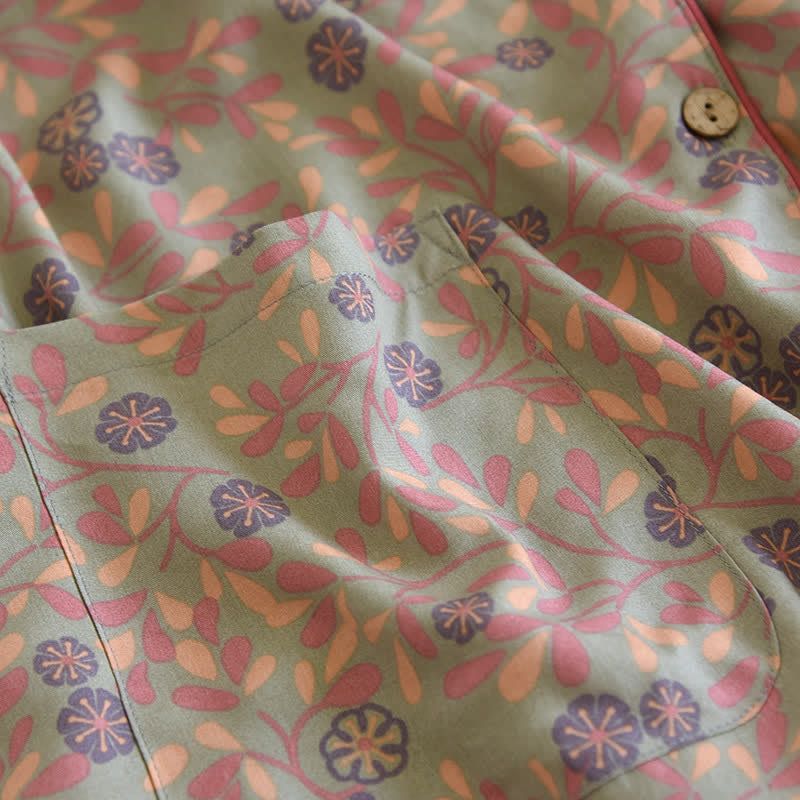 Floral Print Soft Breathable Loungewear Set - image 7