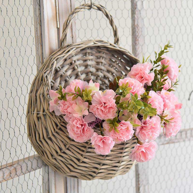 Ownkoti Handwoven Plant Basket with Handle (3PCS) - Gray - Set(3PCS): S+M+L - image 14